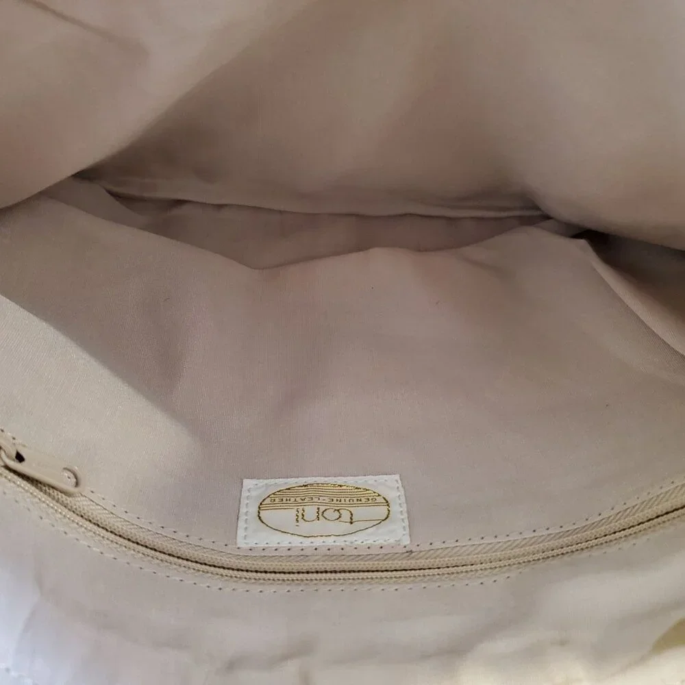 VINTAGE Toni Leather Clutch Tan